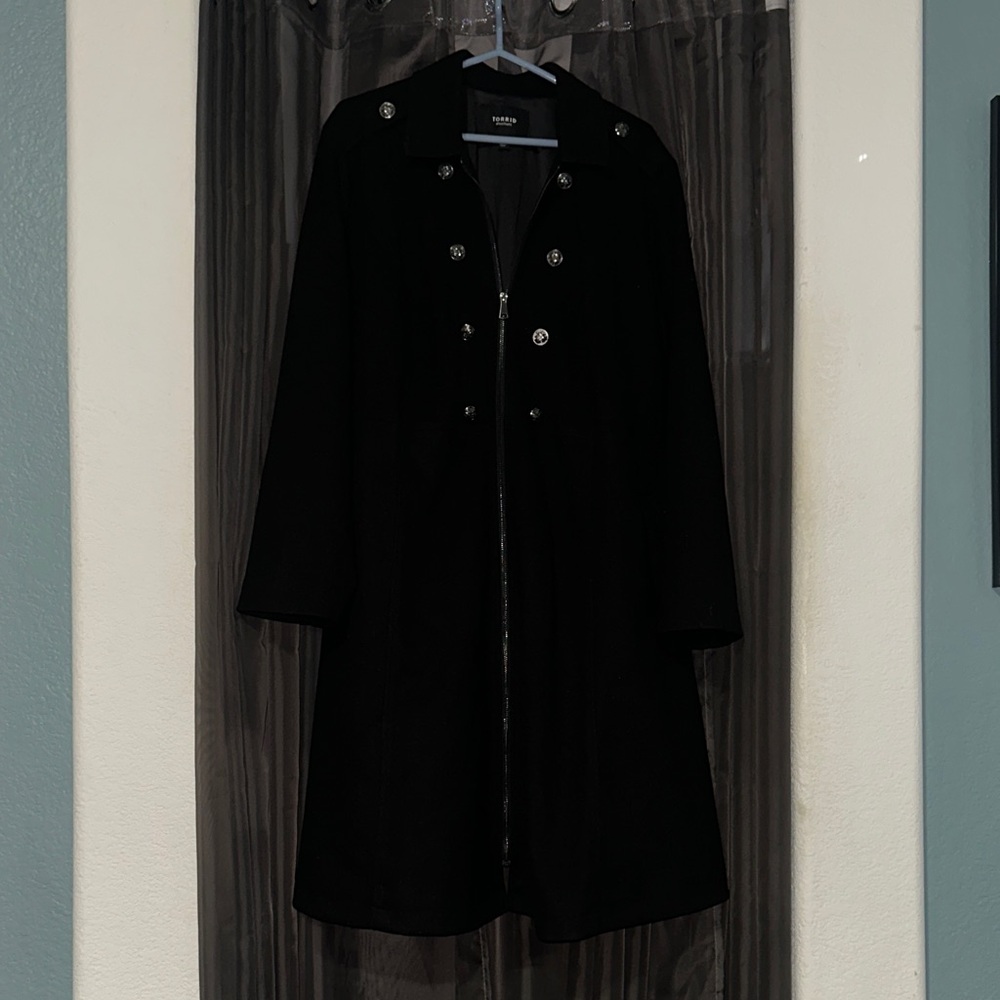 Black Double-Breasted Coat